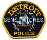 23 sold Detroit Michigan Police patches